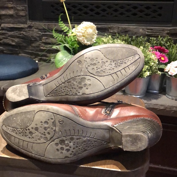 TAOS Alto Brown Leather Ankle Boots 10 - 10.5 - Picture 5 of 5